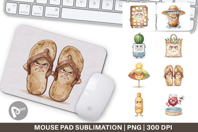 Mouse Pad Sarcastic Summer Gear Vibes Sublimation artnoy 
