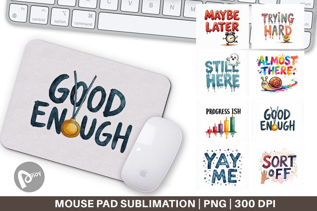 Mouse Pad Sarcastic Sunshine Cynical Hope Watercolor Sublimation artnoy 