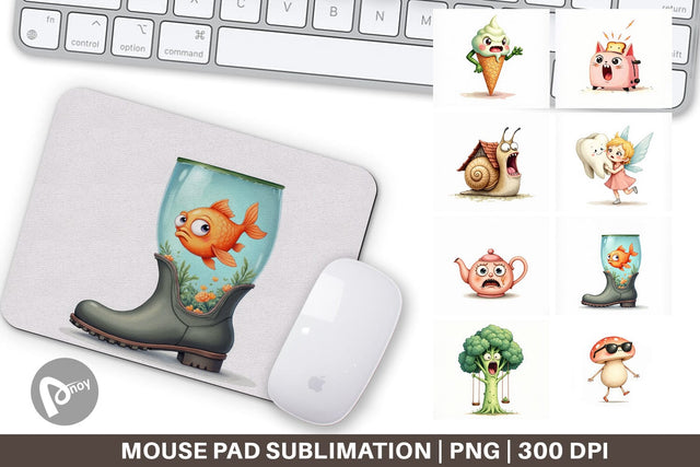Mouse Pad Sarcastic Surreal Cuties Sublimation artnoy 