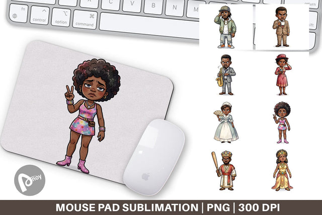 Mouse Pad Sassy Historical Ancestor Sublimation artnoy 