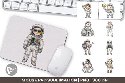 Mouse Pad Sassy Introvert Astronaut Sublimation artnoy 