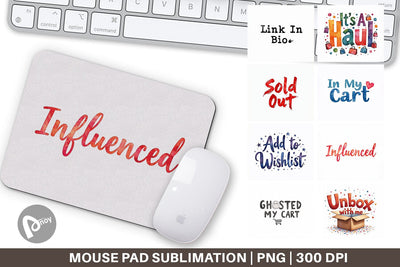 Mouse Pad Sassy Online Shopper Sublimation artnoy 