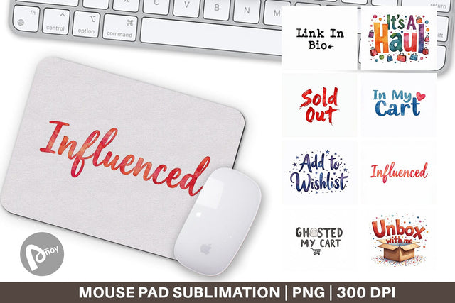 Mouse Pad Sassy Online Shopper Sublimation artnoy 