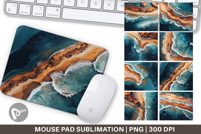 Mouse Pad Seashore Sublimation artnoy 