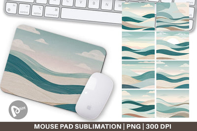 Mouse Pad Serene Line Landscape Sublimation artnoy 