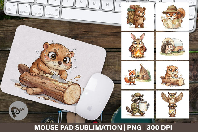 Mouse Pad Serious Survivalist Animal SVG artnoy 