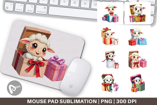 Mouse Pad Sheep Gift Sublimation artnoy 