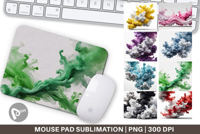 Mouse Pad Smoke Realistic Sublimation artnoy 