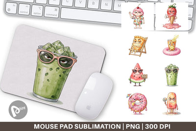 Mouse Pad Snarky Summer Treat Moods Sublimation artnoy 