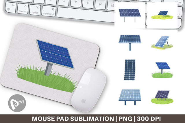 Mouse Pad Solar Panel Sublimation artnoy 