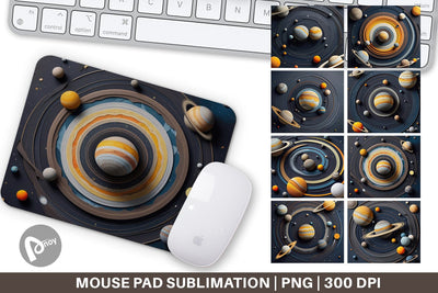 Mouse Pad Solar System Sublimation artnoy 