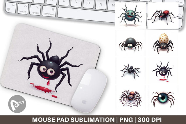 Mouse Pad Spider Twists Sublimation artnoy 