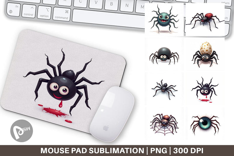 Mouse Pad Spider Twists Sublimation artnoy 