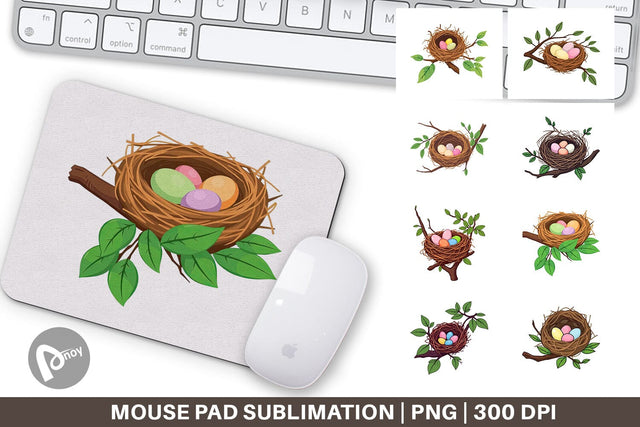Mouse Pad Spring Nest Sublimation artnoy 