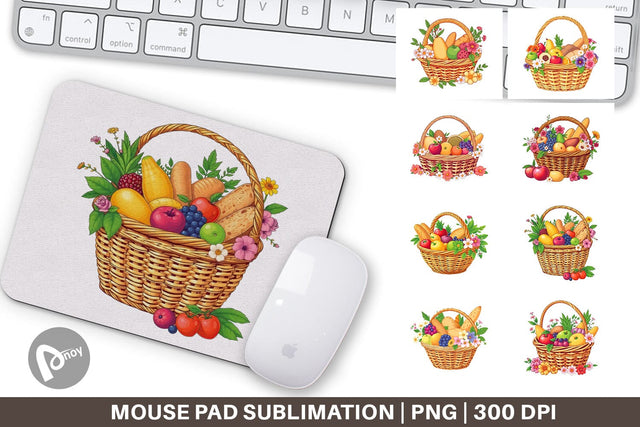 Mouse Pad Spring Picnic Sublimation artnoy 