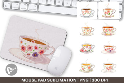Mouse Pad Spring Tea Sublimation artnoy 