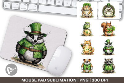 Mouse Pad St Paddys Animal Friends Sublimation artnoy 