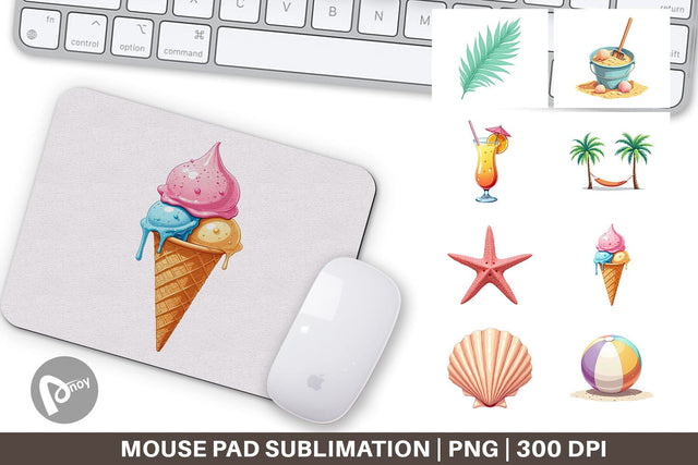 Mouse Pad Summer Vibes Sublimation artnoy 