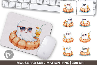 Mouse Pad Summerween Ghosts Sublimation artnoy 