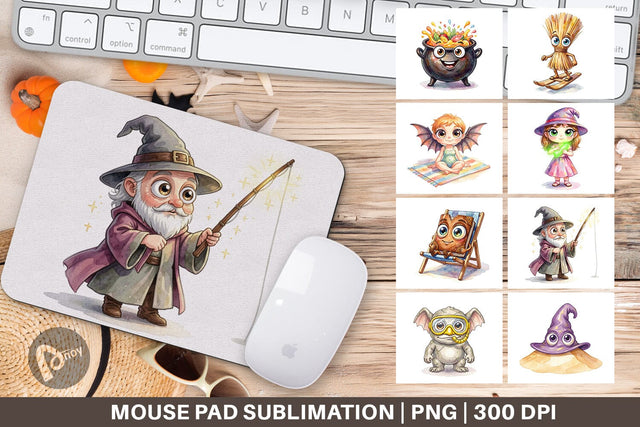 Mouse Pad Sunburn Sorcery Summerween Sublimation artnoy 
