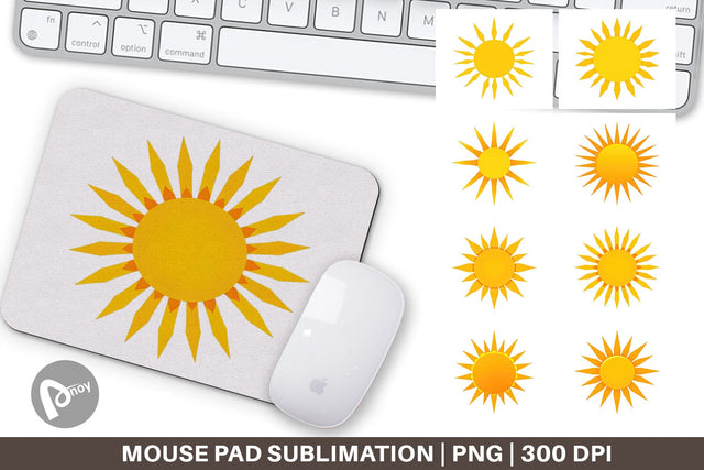 Mouse Pad Sunburst Sublimation artnoy 