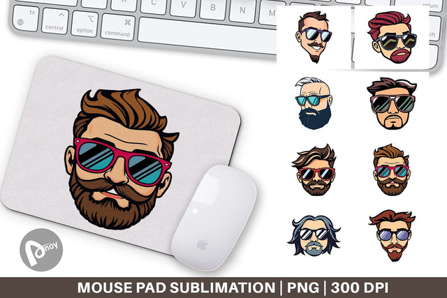 Mouse Pad Sunglasses Sublimation artnoy 