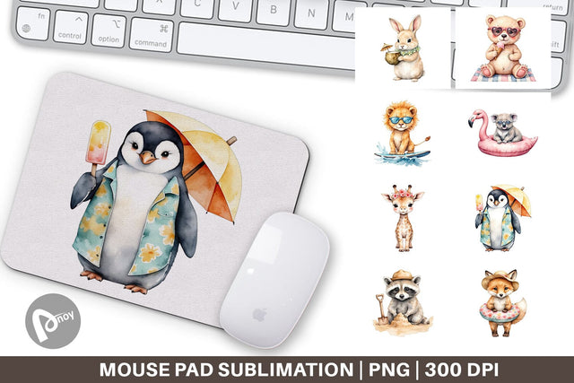 Mouse Pad Sunny Season Friends Sublimation artnoy 