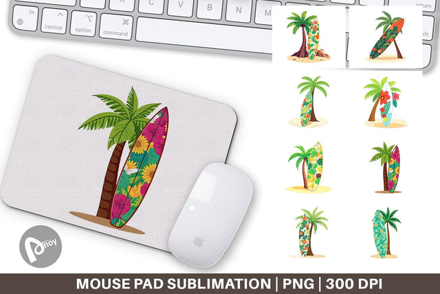 Mouse Pad Surfboard Sublimation artnoy 