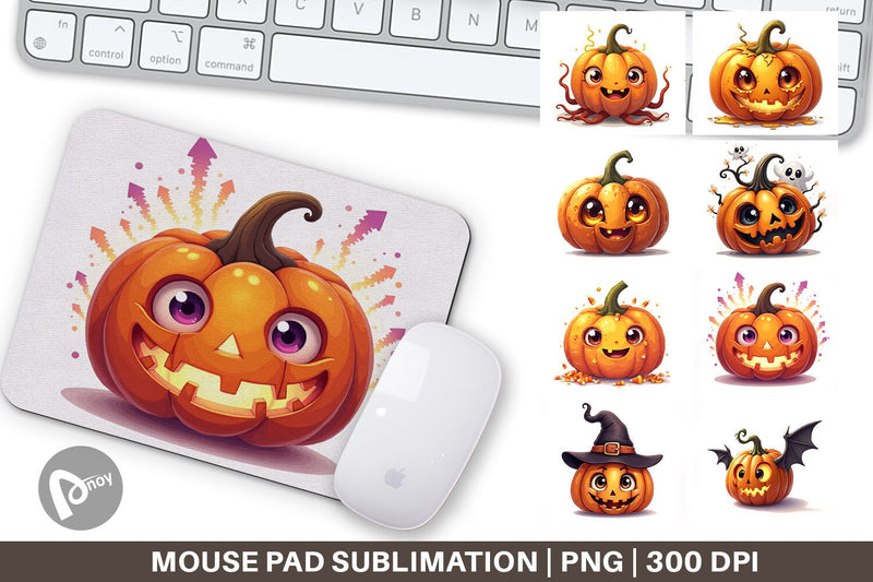 Mouse Pad Surreal Pumpkins Sublimation artnoy 