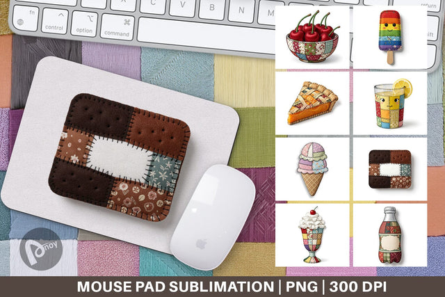 Mouse Pad Sweet Chilled Summer Stitches Sublimation artnoy 