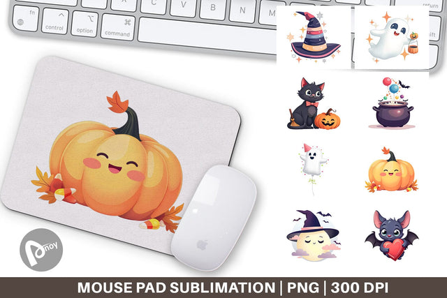 Mouse Pad Sweet Spooky Pastels Sublimation artnoy 