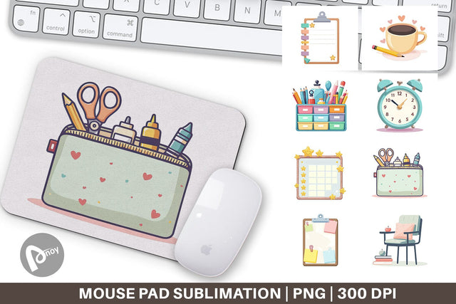 Mouse Pad Teacher Life Charm Sublimation artnoy 