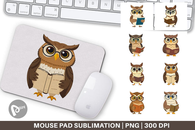 Mouse Pad Teacher Owl Sublimation artnoy 
