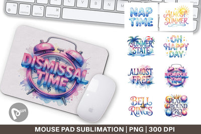 Mouse Pad Teacher Weekend Quotes Sublimation artnoy 