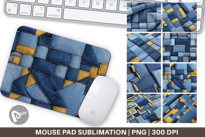 Mouse Pad Textured Denim Sublimation artnoy 
