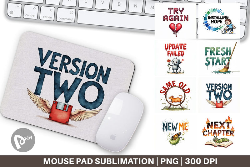 Mouse Pad The Glitchy Resurrection Sublimation artnoy 