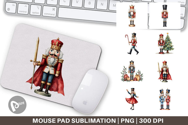 Mouse Pad Timeless Nutcracker Sublimation artnoy 