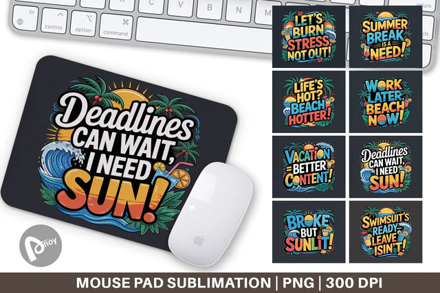 Mouse Pad Tropical Summer Sublimation artnoy 