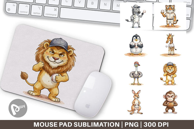 Mouse Pad Unbothered Baseball Pitcher Watercolor Sublimation artnoy 
