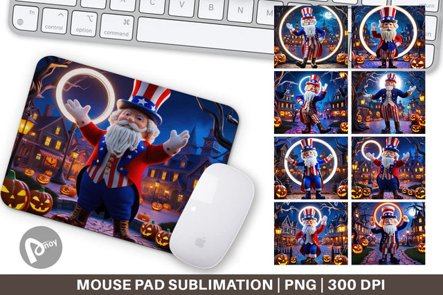 Mouse Pad Uncle Sam Sublimation artnoy 