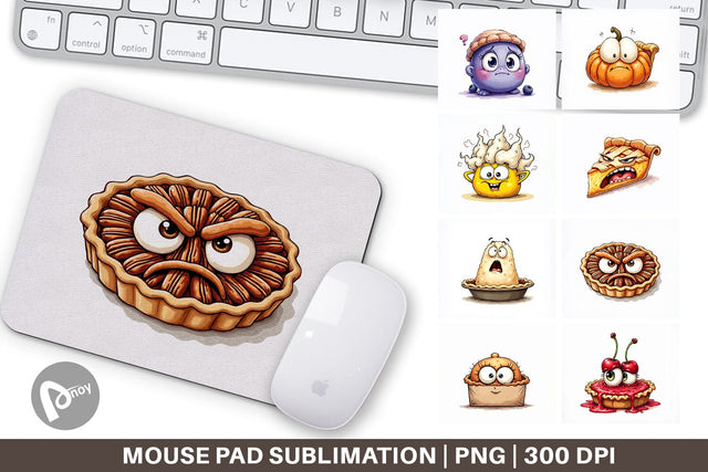Mouse Pad Unenthusiastic Pies Sublimation artnoy 