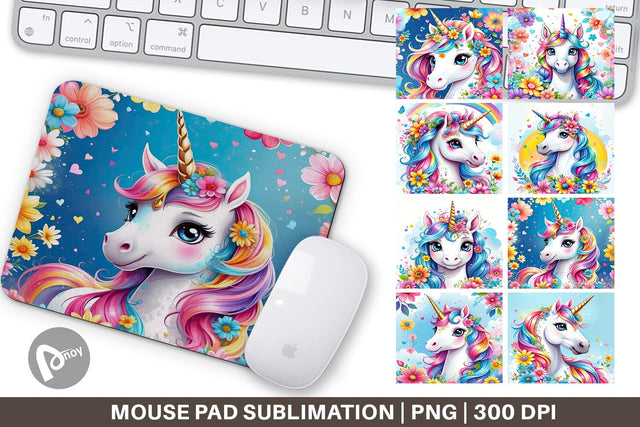 Mouse Pad Unicorn Sublimation artnoy 