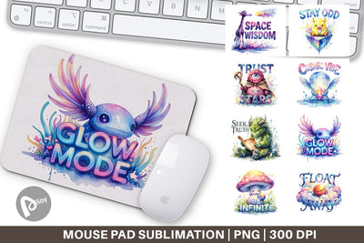 Mouse Pad Unique Odd Alien Quotes Sublimation artnoy 