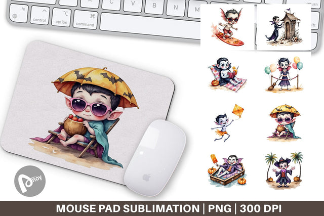 Mouse Pad Vacation Vampire Vibes Sublimation artnoy 