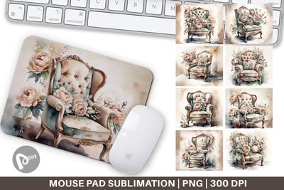 Mouse Pad Velvet Chair Sublimation artnoy 