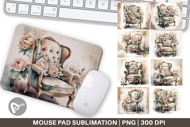 Mouse Pad Velvet Chair Sublimation artnoy 