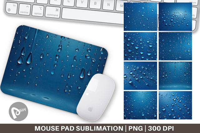 Mouse Pad Water Droplet Sublimation artnoy 