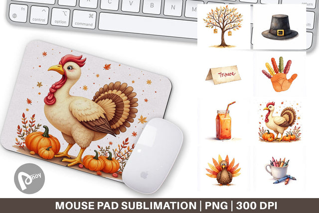 Mouse Pad Watercolor Kids Table Crafts Sublimation artnoy 