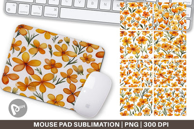 Mouse Pad Watercolor Phlox Petals Sublimation artnoy 