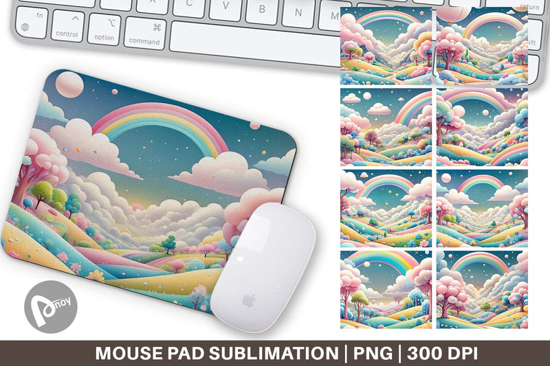 Mouse Pad Whimsical Wonderland Sublimation artnoy 
